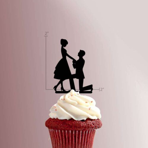 Engagement Proposal 228-036 Cupcake Topper