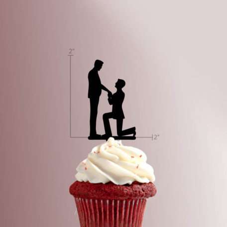 Engagement Proposal 228-037 Cupcake Topper