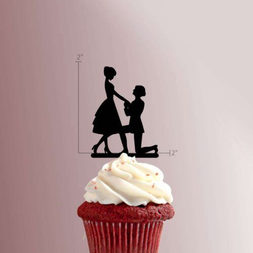 Engagement Proposal 228-038 Cupcake Topper