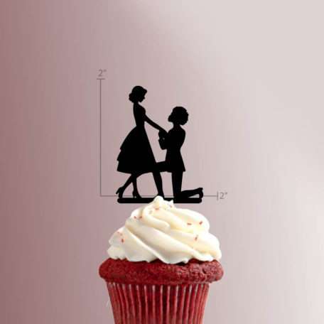 Engagement Proposal 228-046 Cupcake Topper