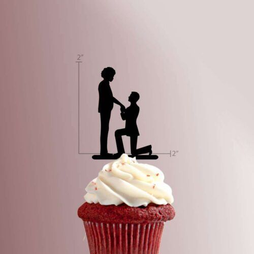 Engagement Proposal 228-047 Cupcake Topper