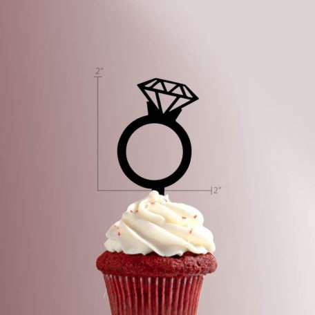 Engagement Ring 228-042 Cupcake Topper