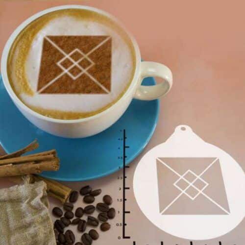 Geometric Square 263-062 Latte Art Stencil