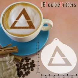 Greek Alphabet Delta 263-100 Latte Art Stencil
