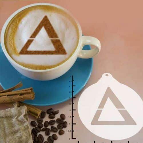 Greek Alphabet Delta 263-100 Latte Art Stencil