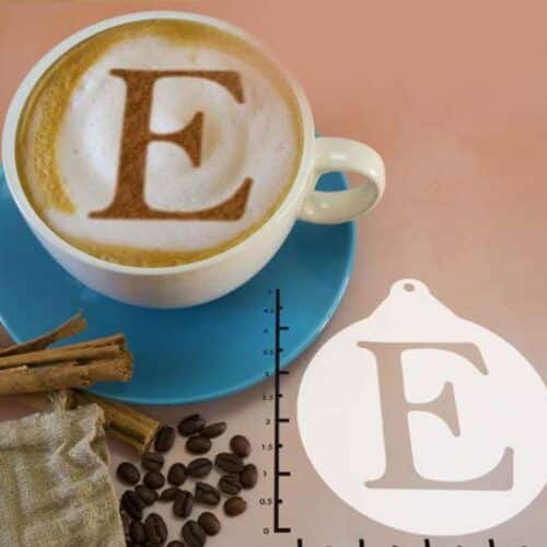 Greek Alphabet Epsilon 263-101 Latte Art Stencil