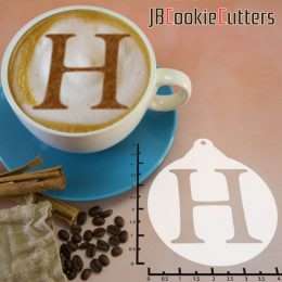 Greek Alphabet Eta 263-103 Latte Art Stencil