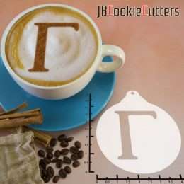 Greek Alphabet Gamma 263-099 Latte Art Stencil