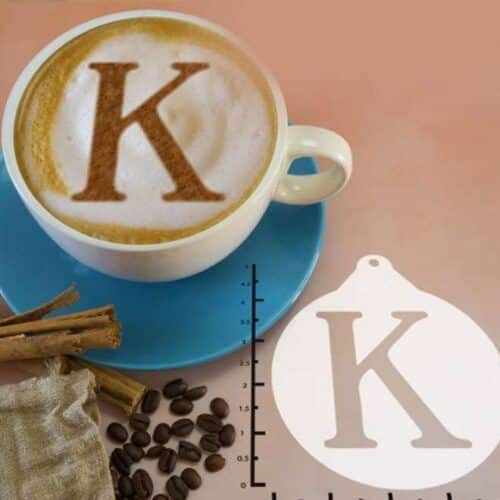 Greek Alphabet Kappa 263-106 Latte Art Stencil