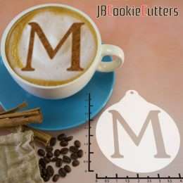 Greek Alphabet Mu 263-108 Latte Art Stencil