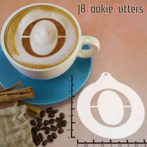 Greek Alphabet Omicron 263-111 Latte Art Stencil