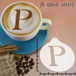 Greek Alphabet Rho 263-113 Latte Art Stencil