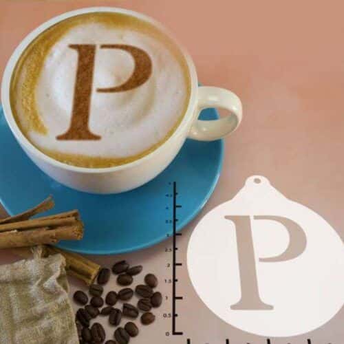 Greek Alphabet Rho 263-113 Latte Art Stencil