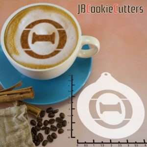 Greek Alphabet Theta 263-104 Latte Art Stencil