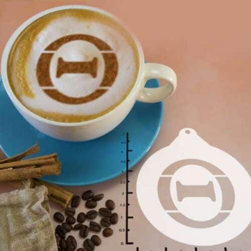 Greek Alphabet Theta 263-104 Latte Art Stencil