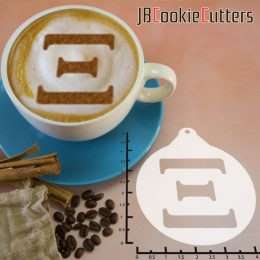 Greek Alphabet Xi 263-110 Latte Art Stencil