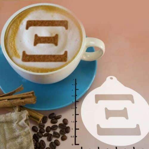 Greek Alphabet Xi 263-110 Latte Art Stencil