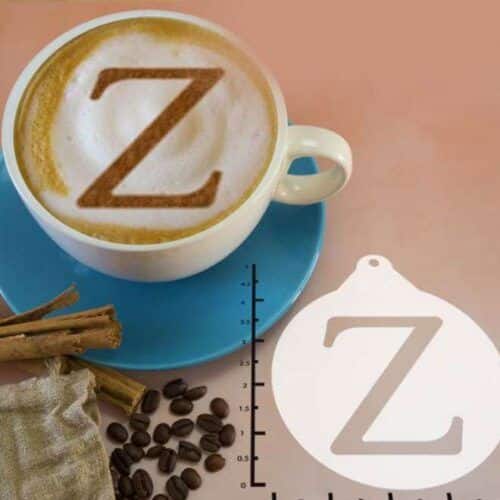 Greek Alphabet Zeta 263-102 Latte Art Stencil
