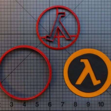 Half-Life - Lambda Symbol 266-A868 Cookie Cutter Set