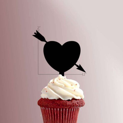 Heart Arrow 228-029 Cupcake Topper