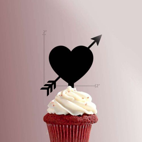 Heart Arrow 228-030 Cupcake Topper