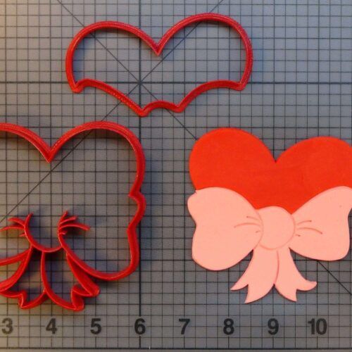 Heart Bow 266-A722 Cookie Cutter Set