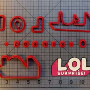 LOL Surprise Doll Logo 266-A761 Cookie Cutter Set (4 inch)