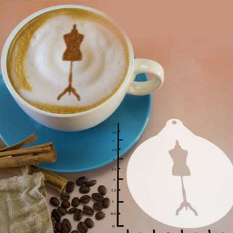 Mannequin 263-074 Latte Art Stencil