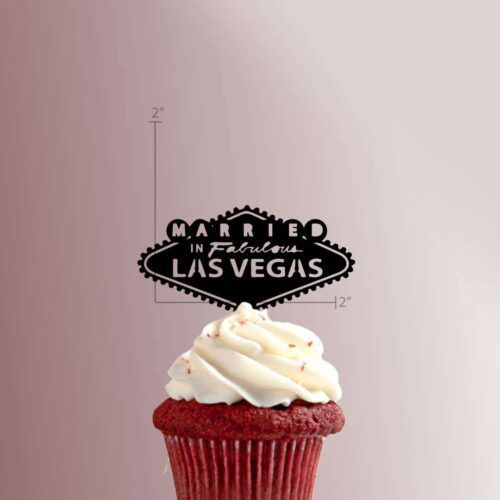 Married in Las Vegas 228-057 Cupcake Topper