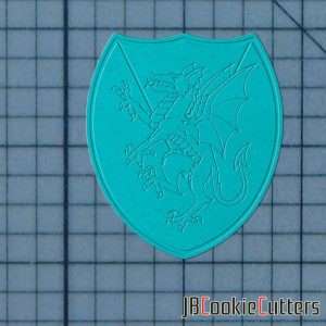 Medieval Dragon 227-228 Cookie Cutter and Stamp