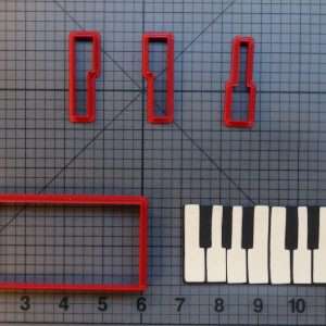 Piano Keys 266-A867 Cookie Cutter Set