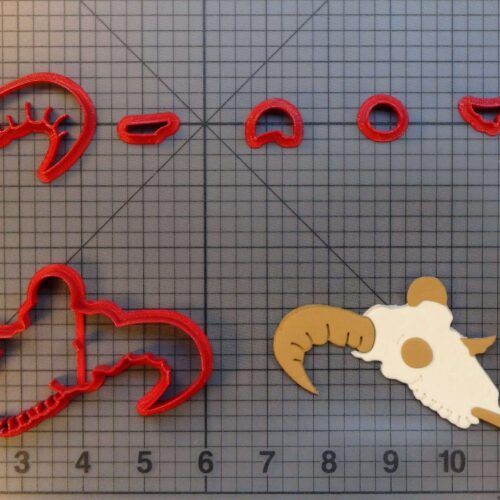 Ram Skull 266-A652 Cookie Cutter Set
