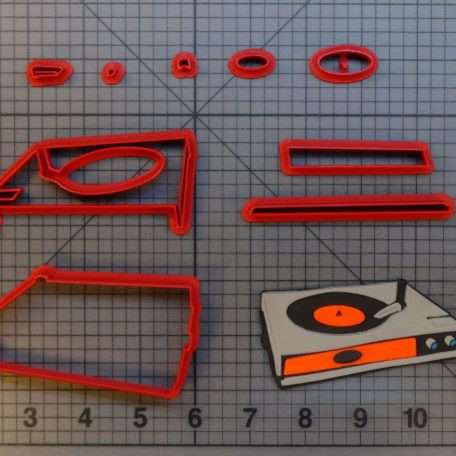 Record Player 266-A765 Cookie Cutter Set