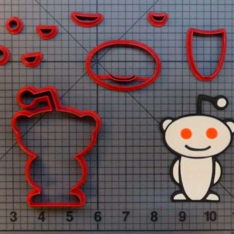 Reddit Robot 266-A777 Cookie Cutter Set