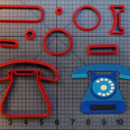 Red Telephone 100 Cookie Cutter Set 