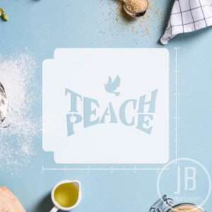Teach Peace 783-A557 Stencil