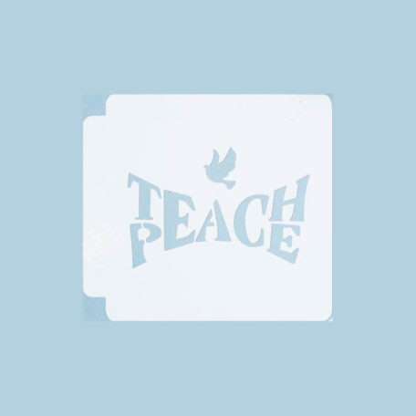 Teach Peace 783-A557 Stencil