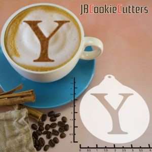 Greek Alphabet Upsilon 263-116 Latte Art Stencil