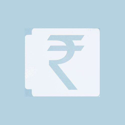 Indian Rupee 783-A697 Stencil