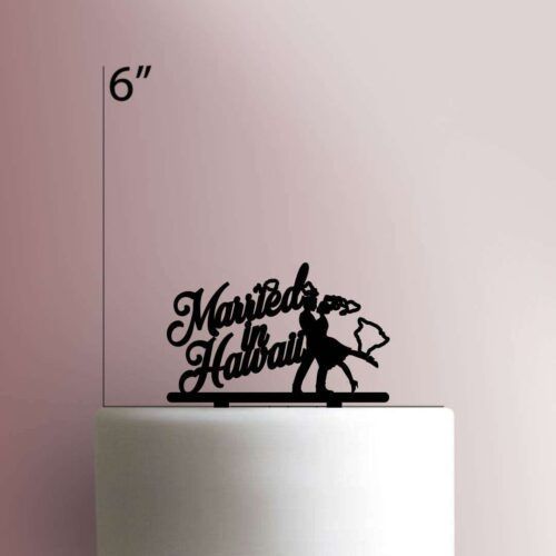 Married in Hawaii 225-645 Cake Topper