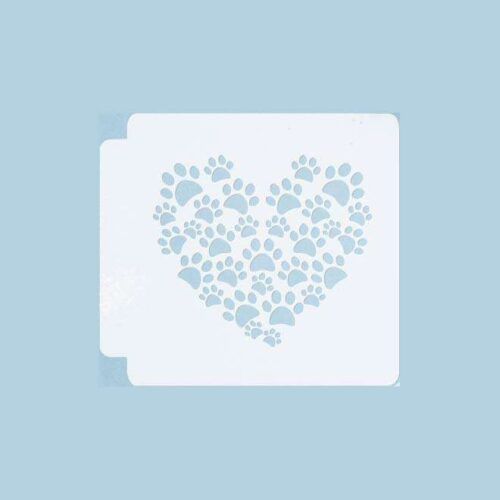 Paw Heart 783-A718 Stencil