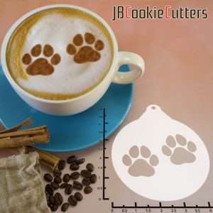 Paw Prints 263-124 Latte Art Stencil