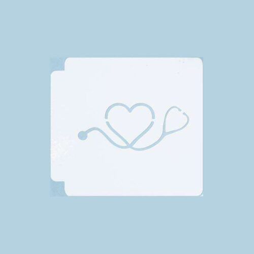 Stethescope Heart 783-A685 Stencil