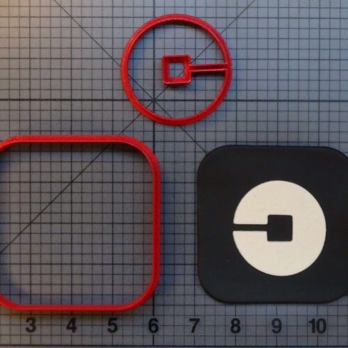 Uber Logo 266-A888 Cookie Cutter Set