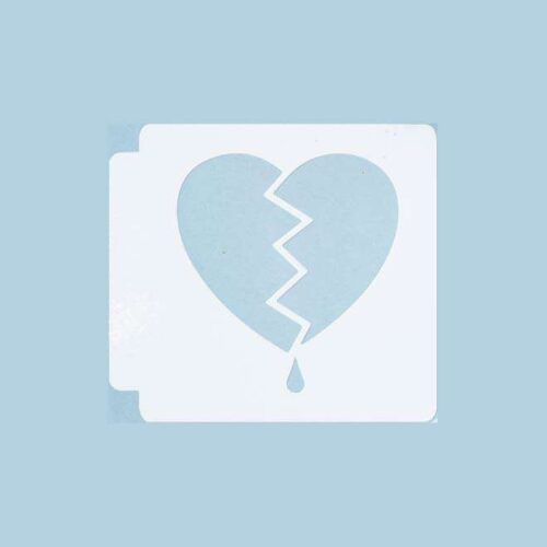 Broken Heart 783-A279 Stencil