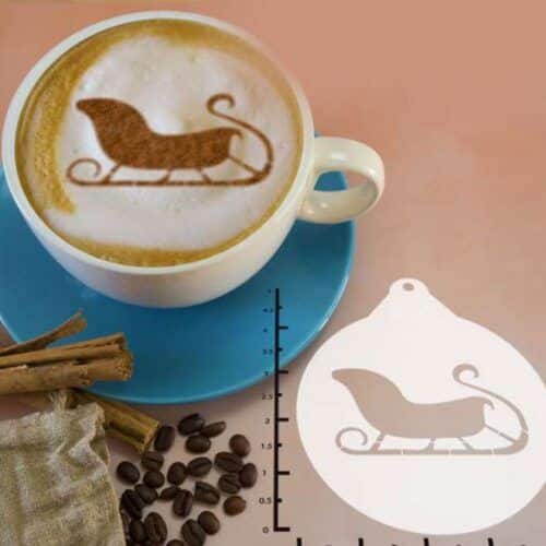Christmas - Sleigh 263-017 Latte Art Stencil