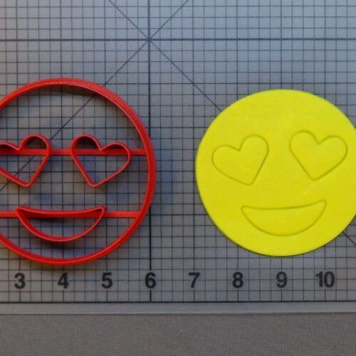 Heart Eyes Emoji 266-B108 Cookie Cutter