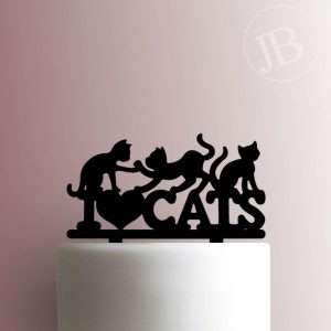 I Love Cats 225-637 Cake Topper