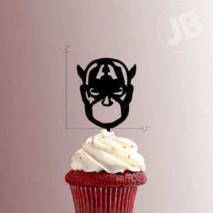 Marvel Captain America 228-135 Cupcake Topper