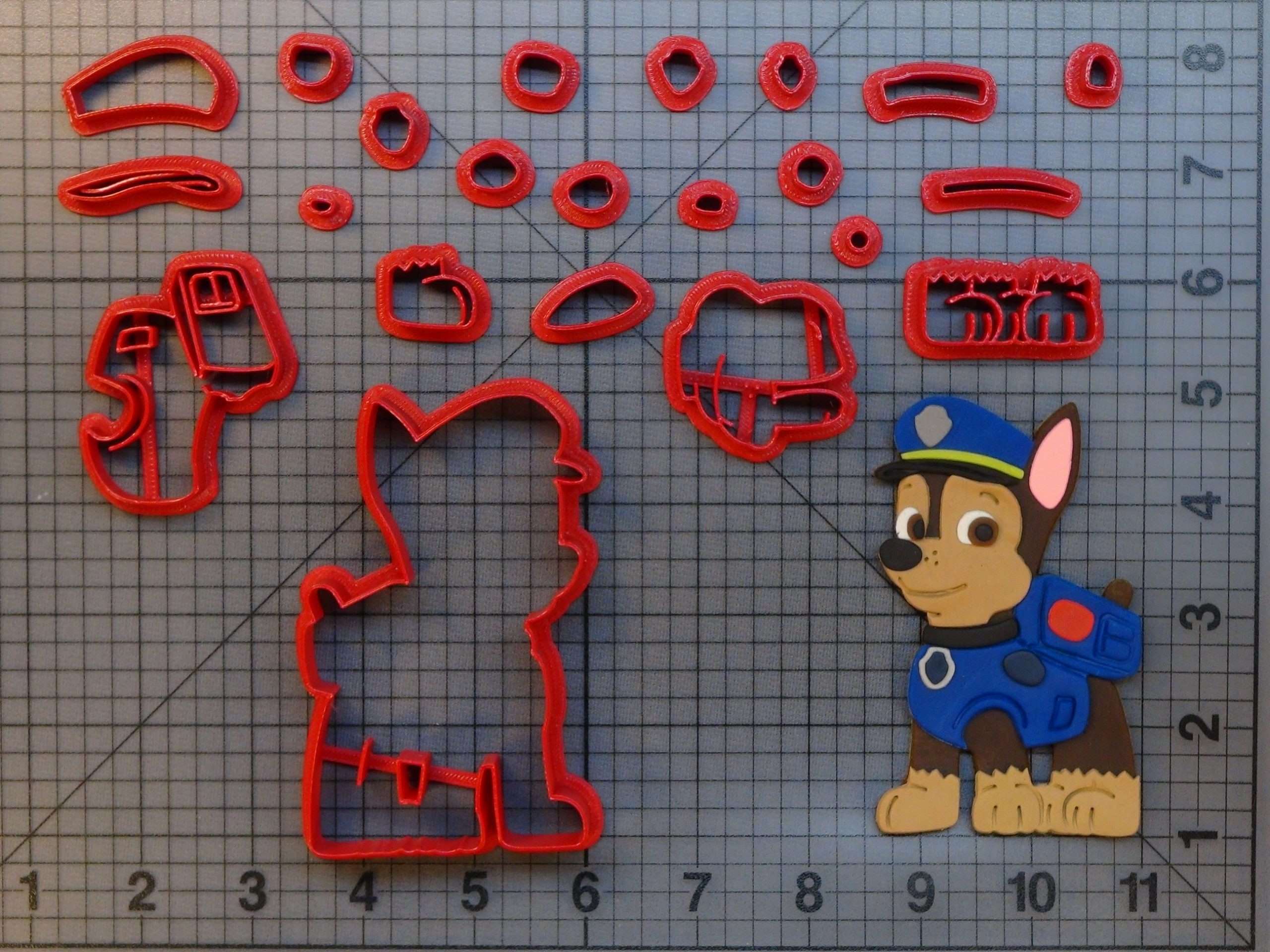 vest Intens Søjle Paw Patrol – Chase 266-B017 Cookie Cutter Set – JB Cookie Cutters